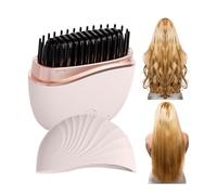Portable Hair Straightener,2 Temperature Quick Styling Tools | 2000 mAh Rechargeable PortaBble HHair Straightening Brush - for Women Hotel Daily Commute Weekend Trip Vacation Dorm