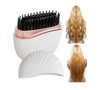 Portable Hair Straightener | 3 Temperatures Anti-Burning Comb, 2000 mAh Rechargeable Hair Straightener Brush Portable | for Women Hair Care Travel Hotel Travel Daily Holiday