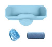 Portable Hair Wash Basin for Kids and Teens,Tear-Free Shampoo Bowl with Neck Support for Sink or Bathtub,Stress-Free Hair Washing (Blue)