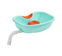 Portable Hair Washing Station - Foam Neck Support Tray, Water Outlet Basin | Mobile Hair Rinse Bowl, Reusable Washing Sink for Bedside Cuts Color Elderly Disabled Salon Barber Assistant Personal Care