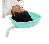 Portable Hair Washing Station - Hair Wash Basin with Neck Support | Shampoo Bowl Tray | Reusable Buddy Tray with Drain Hose for Bedside Haicuts and Coloring Elderly Disabled
