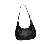Portable Half Moon Crossbody Bag For Women PU Leather Retro Shoulder Purse With Adjustable Strap Fall Fashion Purses Purse