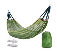 Portable Hammock - Breathable Mesh Camping Cradle Tree Furniture Lightweight Outdoor Lounger Relaxation Bed Garden Patio | Travel Trekking Balcony Holiday Backpacking Travel Equipment