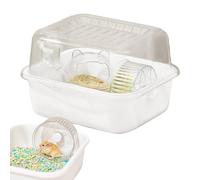 Portable Hamster Cage - Double Layer Pet Hamster Cage | Luxury Hamster Cages | Small House Play Sleep Habitat for Chinchillas Mice Racing Styles Indoor Outdoor A Warm Cosy and Comfortable
