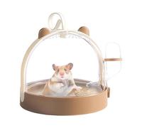 Portable Hamster Cage, Dwarf Hamster Carrier Travel Cage - Small Animal Carrier Outdoor with Ventilation Holes