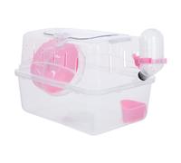 Portable Hamster Cage for Travel and Outings, Plastic | Observation, Safe Secure Escape Prevention, Feeding and Watering Accessories, Guinea Pig and Hamster Use