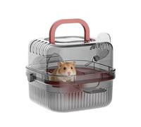 Portable Hamster Cage | with Wheel Included, Hamster Cage with Handle, for Rabbits, Pigs, Mice Pigs, Dwarf Hedgehogs Hiking Camping Trips