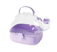 Portable Hamster Going Out Cage - Bird Travel Case | Hamster Cage, PVC Small Animal Carrier With Bottle,Pet Bird Carrying Supplies Spacious Design for Sparrow Macaws Conures Chinchillas