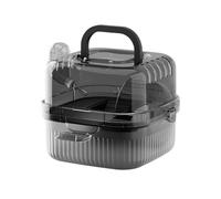 Portable Hamster Transport Cage | PP, 20 x 20 x 18 cm, Double Floor Large Space | Luxury Carrier for Small Animals with Areas Water, Gymnastics, Food, Play, Rest | Hand Made