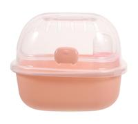 Portable Hamster Travel Cage with Pp Pink Design | Small Pet Carrying Box, Outdoor Travel Use, Plastic Hamster House, Modern Chic Half-view Style