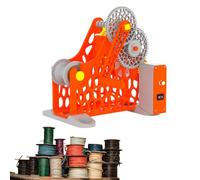 Portable Hand Crank 1kg Filament Rewinder,3D Printers Auto Start/Stop Filament Rewinder,Consumables Rewinder,Hand-Cranked/Electrically Operated,for 3D Printing Filaments,Welding Wire,Sew(Color:Orange)