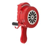 Portable Hand Crank Siren 110db Manual Alarm Horn for Outdoor School | No Power Needed, Easy Operation, Durable Metal Build, Handle and Carry Hook Included, 23x20.5x14cm