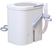 Portable hand-crank washing machine, non-electric portable washing machine with detachable handle for camping, apartment, RV