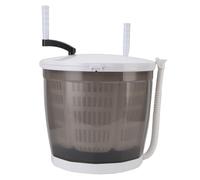 Portable Hand Cranked Manual Washing Machine, Lightweight Washer with Spin Dryer, Ideal for Small Spaces, 2KG Capacity, Compact Travel Laundry Solution (Gray)