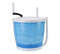 Portable Hand Cranked Manual Washing Machine, Lightweight Washer with Spin Dryer, Ideal for Small Spaces, 2KG Capacity, Compact Travel Laundry Solution (Blue)