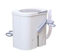 Portable Hand Cranked Washing Machine for Camping, Non Electric Portable Washer with Removable Handle for Apartments, RV - Compact and Efficient Solution