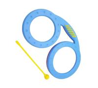 Portable Hand Drum Glasses Shape Drum Handheld Percussion Toy Clapping Drum Percussion Instrument For Kids Children