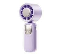 Portable Hand Fan, Foldable Cooling Device, LED Display Mini Fan, 100 Speed Settings, Compact Build, USB Rechargeable, Quiet Operations, Easy Carry, Perfect for Travel, Makeup, Commutes