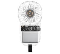 Portable Hand Fan, Small Pocket Fan | Small Electric Hand Fan, USB Rechargeable, 3 Speed Wind, Ambient Lighting Powerful Transparent Cool Gadgets,Accessories