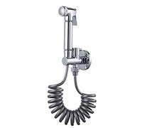 Portable Hand HelBidet Faucet for Toilet Brass Warm Water Sprayer Kit with Single Handle Perfect for Cloth Diapers Easy Install WallMounteShower Attachment