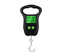 Portable Hand Held Digital Lugga Scale, 50Kg 10g Fish Hook Hanging Scale Measuring Tape BackLight LCD Display(Small hook)