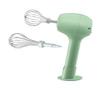 Portable Hand Mixer Electric Food Blender, Egg Beater, Green | Cream Milk Coffee Egg Frother Grinder for Home House Dining Food Processor Tools Baking Dough Kitchen