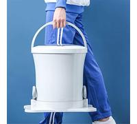 Portable Hand Operated Mini Washing Machine with Spin Dryer for Camping Apartments Dorms Easy to Use and Eco Friendly (White)