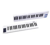 Portable hand-rolled 88-key stitching electric piano folding professional multi-function electronic organ for beginners and professional performers (White)
