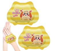 Portable Hand Warmer, Cartoon Hand Warmer - 2 x Air Activated Hand Heater with Animal Pattern, Portable Hand Foot Warmer, Durable Pocket Hand Warmer for Winter and Cold Weather