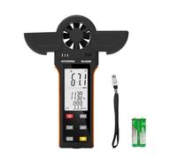 Portable Handheld Anemometer HVAC Wind Speed Meter Tester Measure Wind Speed m/s, km/h, mph,Knots Temperature ℃/℉ Support Tripod Screw, Data Retention, Backlight