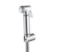 Portable Handheld Bidet Sprayer - Brass Chrome Bathroom Shower Tap for Cleaning, Personal Hygiene, Pet Bath - Versatile Toilet Attachment for Easy Use & Hygiene