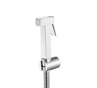 Portable Handheld Bidet Sprayer Kit for Toilet - Chrome Brass Bathroom Set with Holder for Personal Hygiene, Pet Bathing, PVC & Stainless Steel Hose