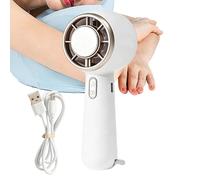 Portable Handheld Cooling Fan with Ice Pack - Semiconductor High-Speed Fan | USB Rechargeable Mini Personal Cooler with Carabiner | 3-Speed Ventilador for Travel Outdoor Sport