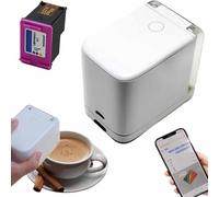 Portable Handheld Edible Printer, Inkjet Diy Printer, Mini Color Inkjet Food Printer, App Control, Printing Height 14mm, Easy to Clean, Ensuring Long-Lasting Use