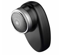 Portable Handheld Electric Groomer - Rechargeable Pocket-Sized Dual Head Beard Trimmer for Men Silver