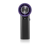 Portable Handheld Fan 100 Speed, Cooling Turbo Mini Fan,USB Rechargeable Personal Fan with Digital Display,Suitable for Outdoor/Home/Office (Black)
