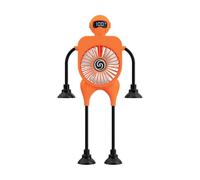 Portable Handheld Fan 100 Speed Cooling with 4 Legs Silicone Suction Cup Cooling Outdoor Travel Hot Weather Flexible Bendable Desk