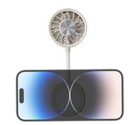 Portable Handheld Fan | 360 Adjustable Magnetic Rechargeable Clip On,Small Personal Electric Hand Fan | for Summer Travel Picnic Stroller Cruise Beach Trip Home Bedroom Office Desk Phone