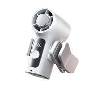 Portable Handheld Fan - 9.3x5.1x3.8cm Handheld Turbo Fan | Rechargeable Small Ventilador | Mini Quiet Usb Cooler | LED Display And Removable Clip 360 Rotation For Cruise Vacation Sports Concert