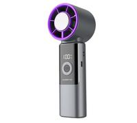 Portable Handheld Fan - Digital Display Multi-Speed Folding,Portable Hand Held Fan Travel Accessories,for Indoor Summer Travel Camping Picnic Beach Hiking Fishing Women Men Kids