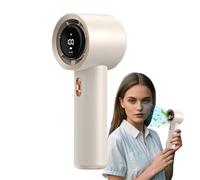 Portable Handheld Fan | High Speed Handheld Fan Personal Air Cooler,Quiet Electronics, Hot Weather Fast Charging Solution for Reading, Traveling, Fishing, Hiking