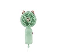 Portable Handheld Fan, Mini Personal Foldable Hand Fan, Rechargeable Battery and 3 Speeds, Cute Personal Small Electric, Portable USB Rechargeable Fans for Summer Outdoor Travel Home (Green, 1 PCS)