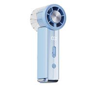 Portable Handheld Fan - Pocket, Digital Display, Adjustable,6-Speed Mini Hand Fan - Travel Picnic Commute Music Festival Students Boys Girls Teens