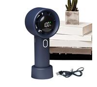Portable Handheld Fan - Small Personal Fan Handheld Desk | Cool Gadgets Digital Display, Battery Operated Air Cooler 100 Speeds for Adults Kids Bedroom Outdoor Beach Camping