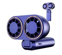 Portable Handheld Fan | Three-Speed Digital Display Foldable | Personal Fan USB Rechargeable | for Bedroom Living Room School Beach Dorm Students Adults Boys Girls Teens