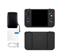 Portable Handheld Game Console With 20000+ Retro Games, WiFi Play 4-Inch HD Screen Built-In Online Multiplayer Vibration God War(128G Black)