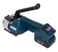 Portable Handheld Hot Melt Strapping Machine, Electric Packing Tools/400 Pieces Can Be Bundled, 2000 mAh Battery, Strapping Width 13-16mm for PP/Pet