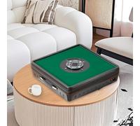 Portable Handheld Mahjong Machine, Fully Automatic Mahjong Machine Comes with 144 Chinese and Philippine American magnetic mahjong tiles Suitable for Parties Families Dormitories Travel (Black)