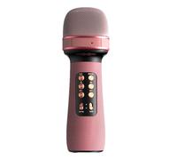 Portable Handheld Mic Speaker, Wireless Microphone Singing, 1.96 X 7.87 Inches, Abs Material Design with Led Lights, for Birthday, Wedding, Christmas