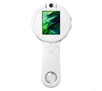 Portable Handheld Microscope 500X Zoom LED Light for Digital Camera for Science Education Nature Exploration Outdoor Use(White)